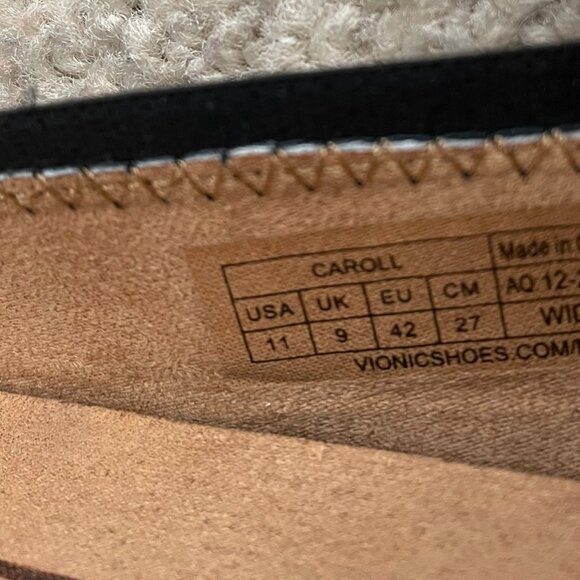 Vionic Black Flats 11 Like New - Picture 5 of 9